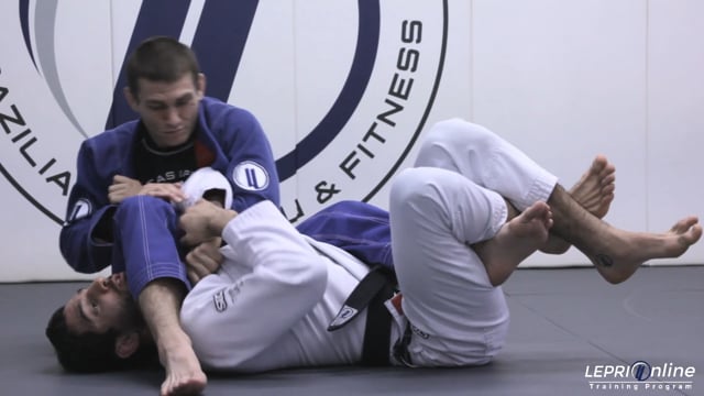 Escape from the Mounted Armbar Trapping the Leg of the Opponent