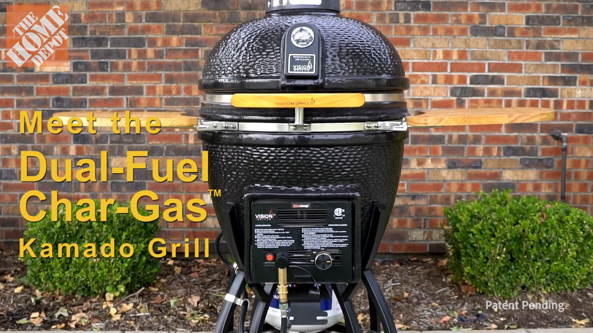 Gas kamado outlet grill