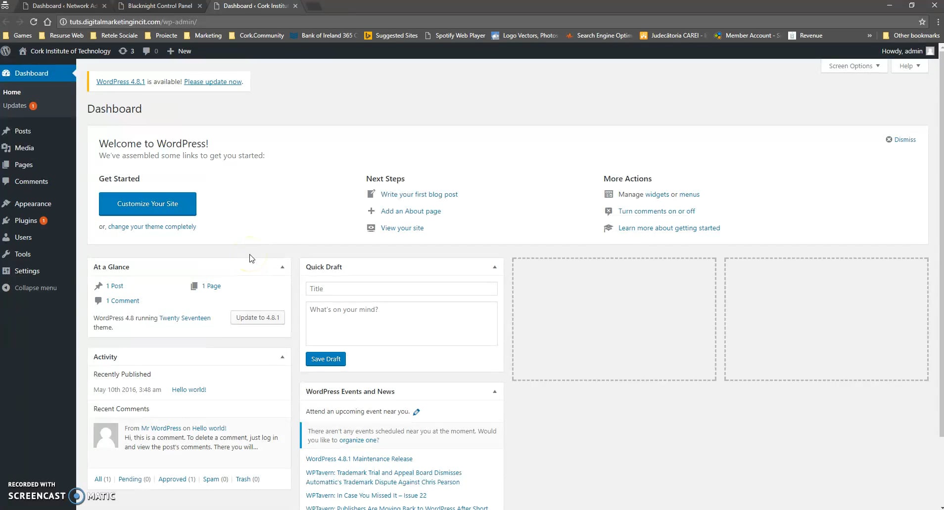 Converting WordPress to WordPress multi site on Vimeo