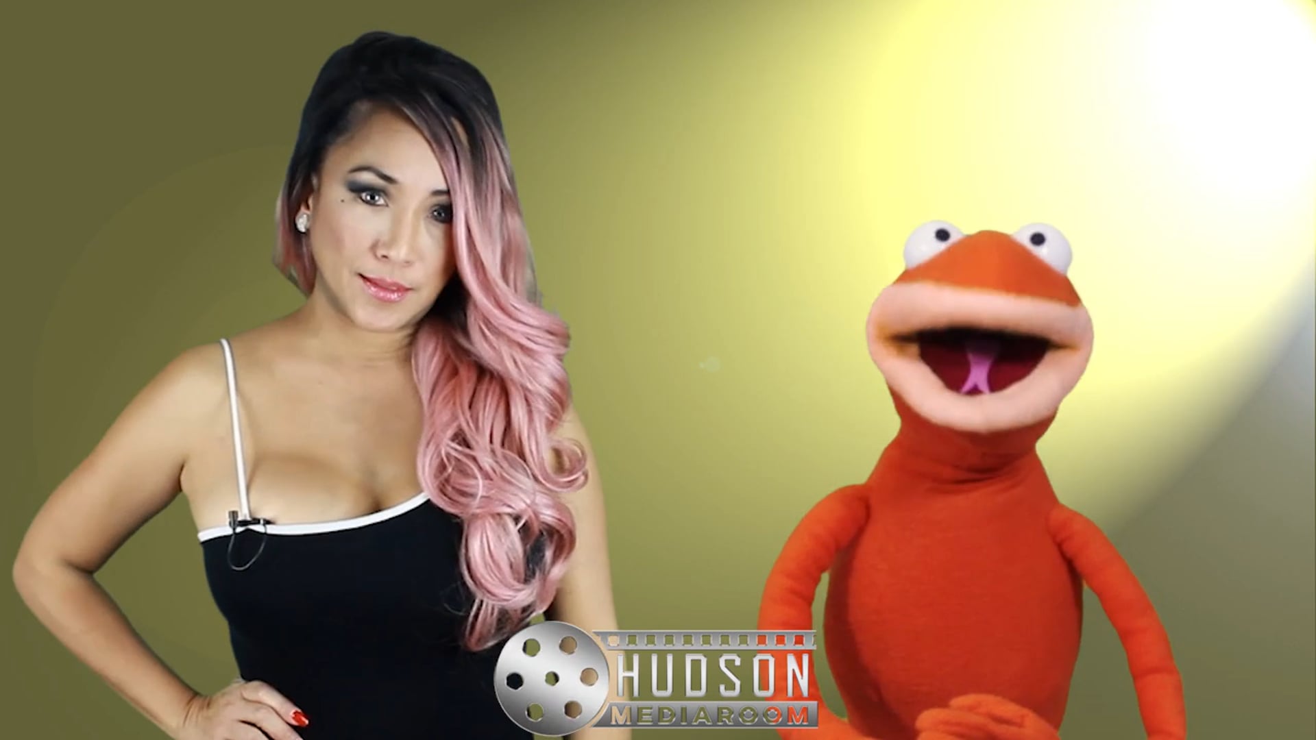 Funny Puppet and a Girl (Video Spokesperson)
