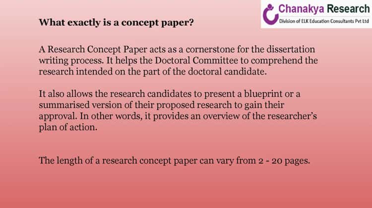How to Write a Concept Paper