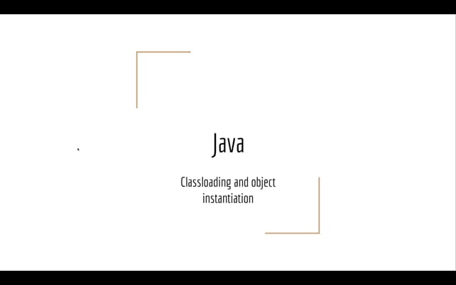 Java Class and Object loading on Vimeo