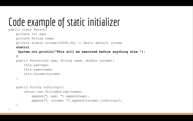 Java Class and Object loading on Vimeo