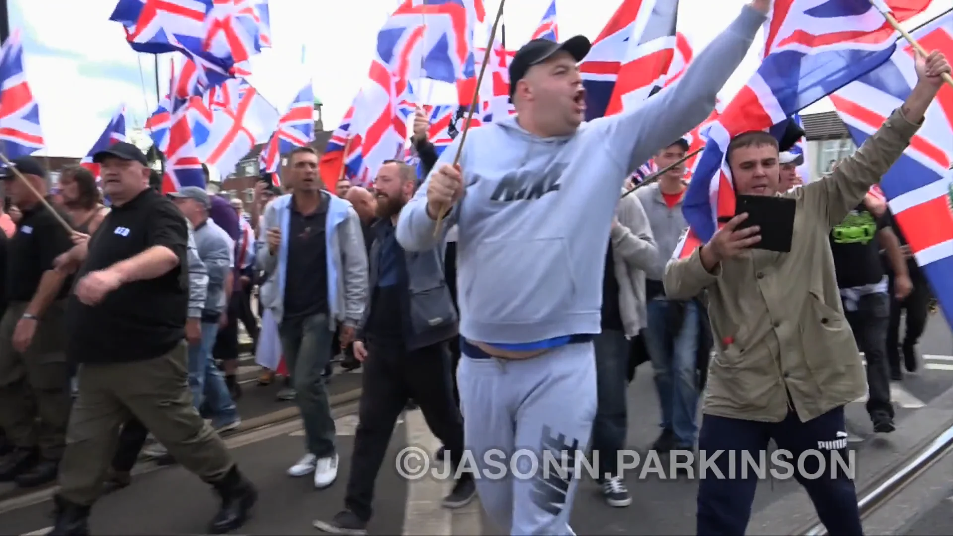 Britain First Protestors Call For Quran Burning in Rochdale