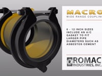 Romac Industries Macro HP™ 3 in. Ductile Iron Coupling with Fusion Bonded Coating R2600413631 at Pollardwater