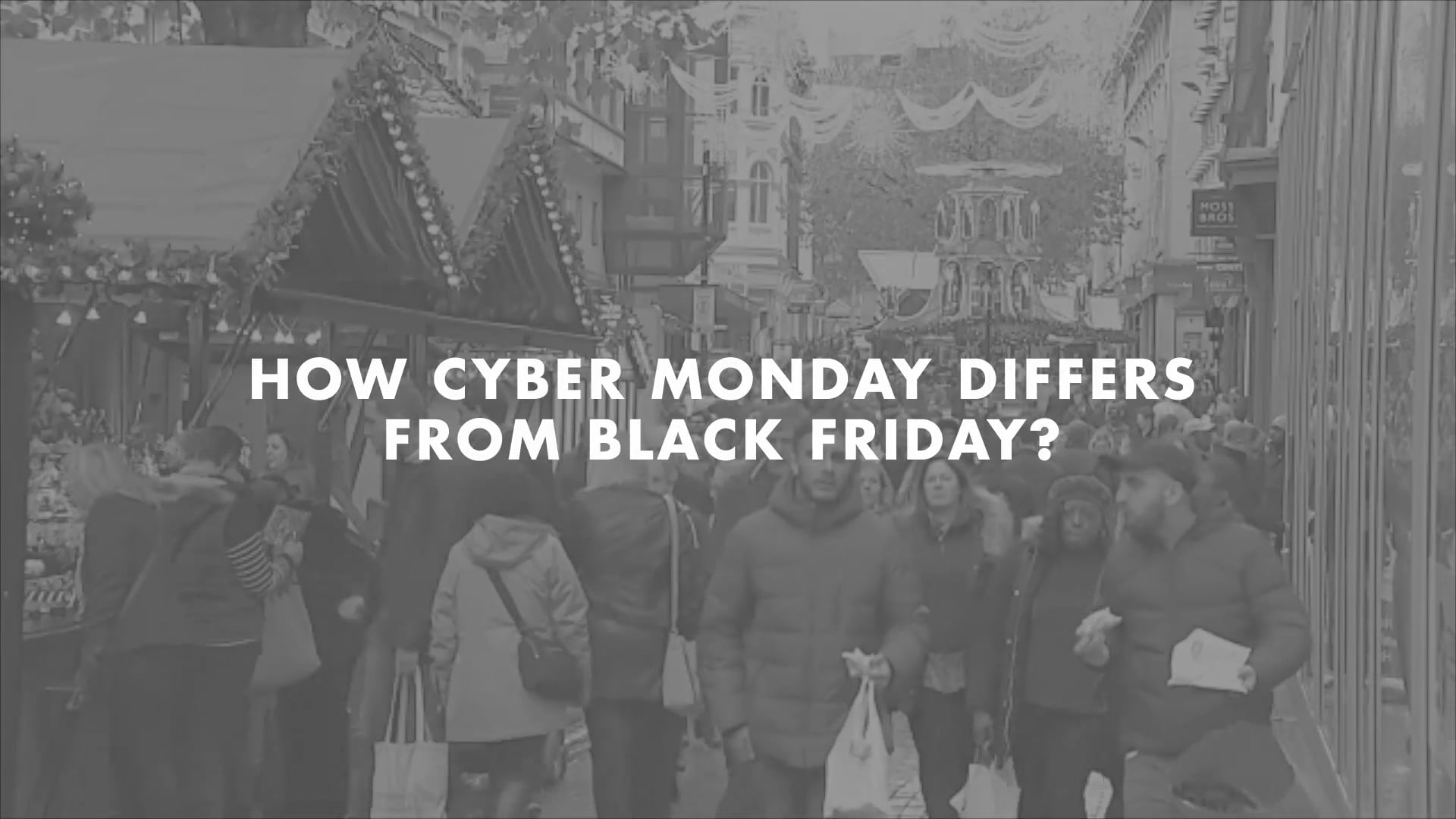 How is Cyber Monday different than Black Friday? on Vimeo