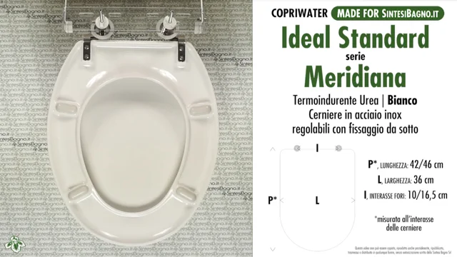 COPRIWATER per wc FIORILE. IDEAL STANDARD. BIANCO STANDARD. “COME  l'ORIGINALE” ✓  online!