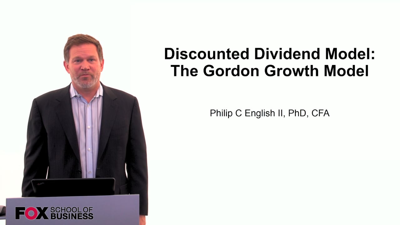 Discounted Dividend Model: The Gordon Growth Model