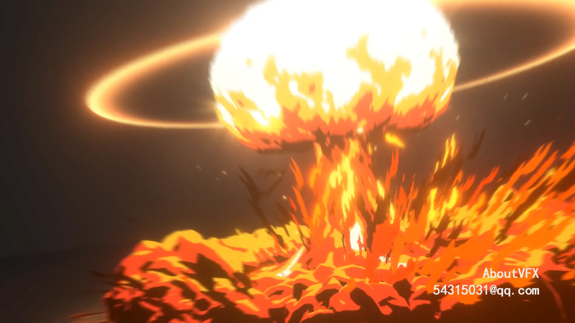 A unity stylized nuclear explosion