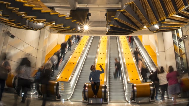 Wynyard Station Welcomes a 50 Metre Accordion-Like Sculpture