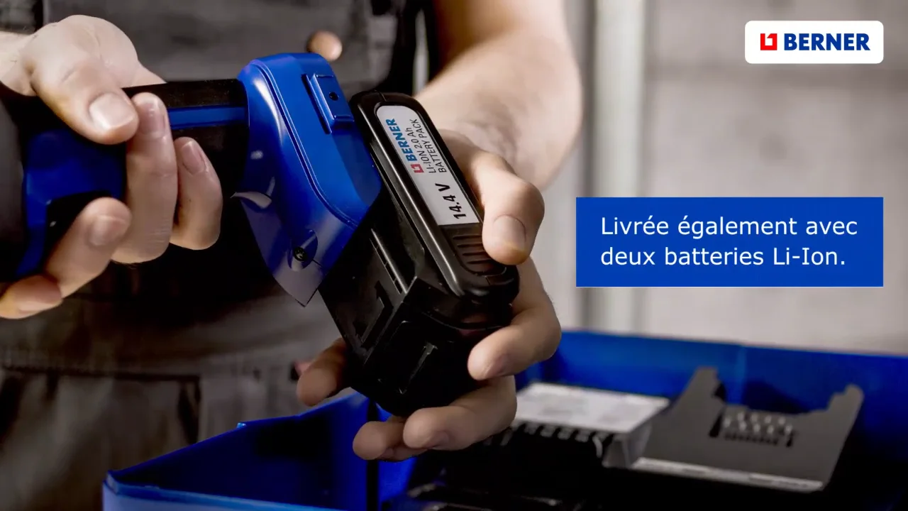 Riveteuse sans fil - BERNER on Vimeo