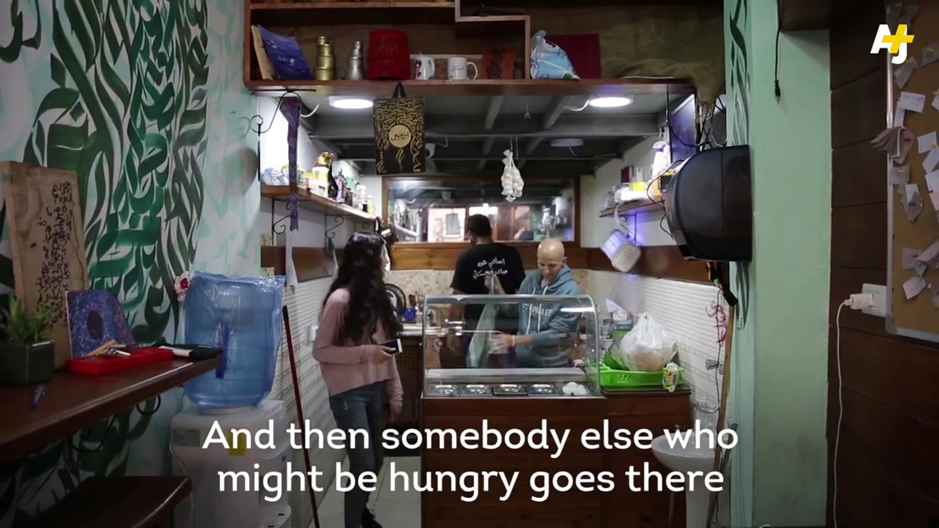 At this restaurant when you buy a meal for yourself youre also feeding a s
