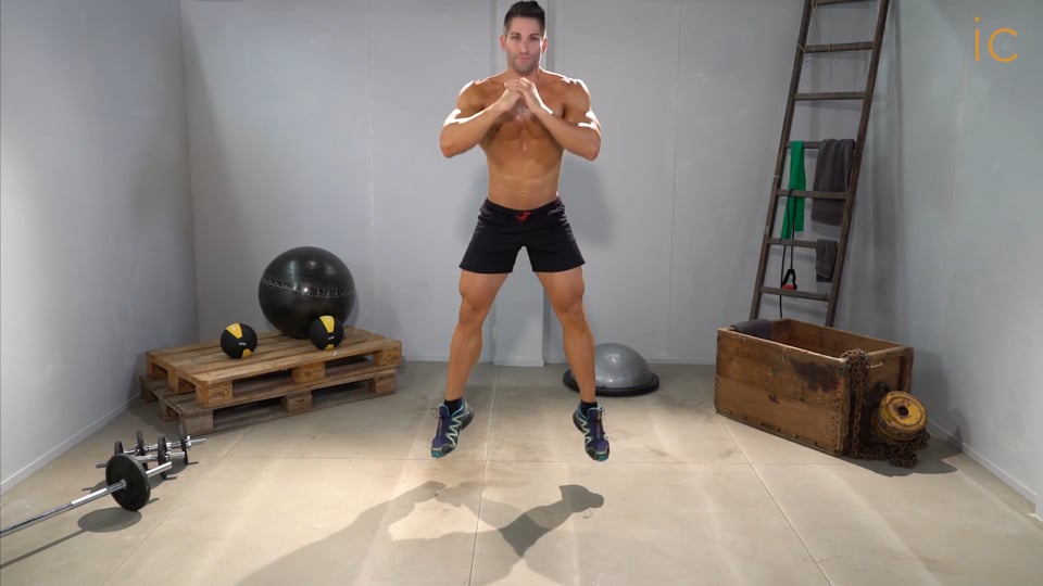 SQUAT ABIERTO TRIPLE REBOTE SALTO 