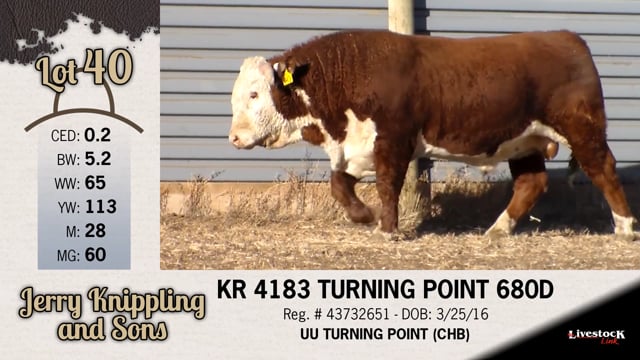 Lot #40 - KR 4183 TURNING POINT 680D