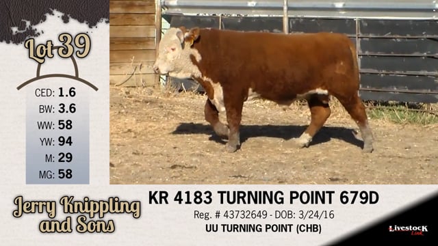 Lot #39 - KR 4183 TURNING POINT 679D