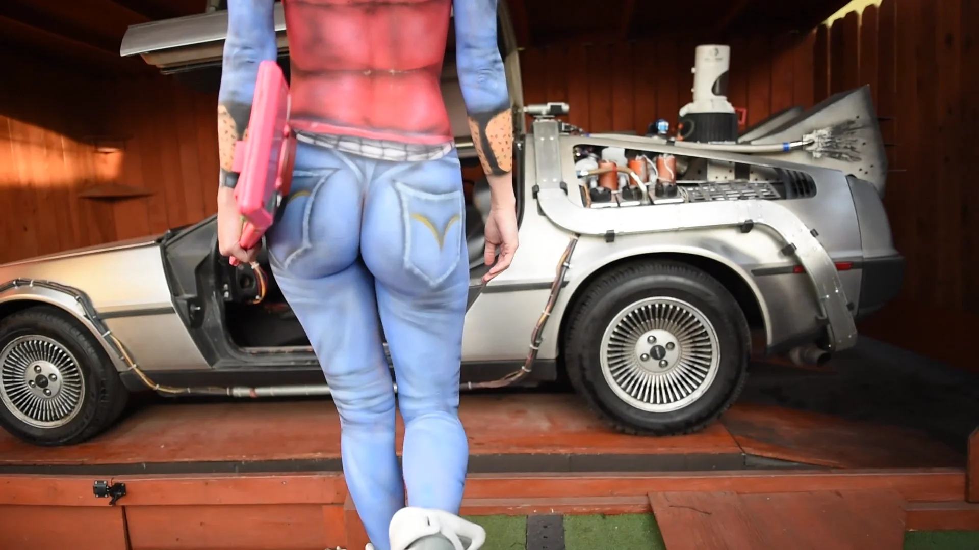 Back to the Future Body Painting