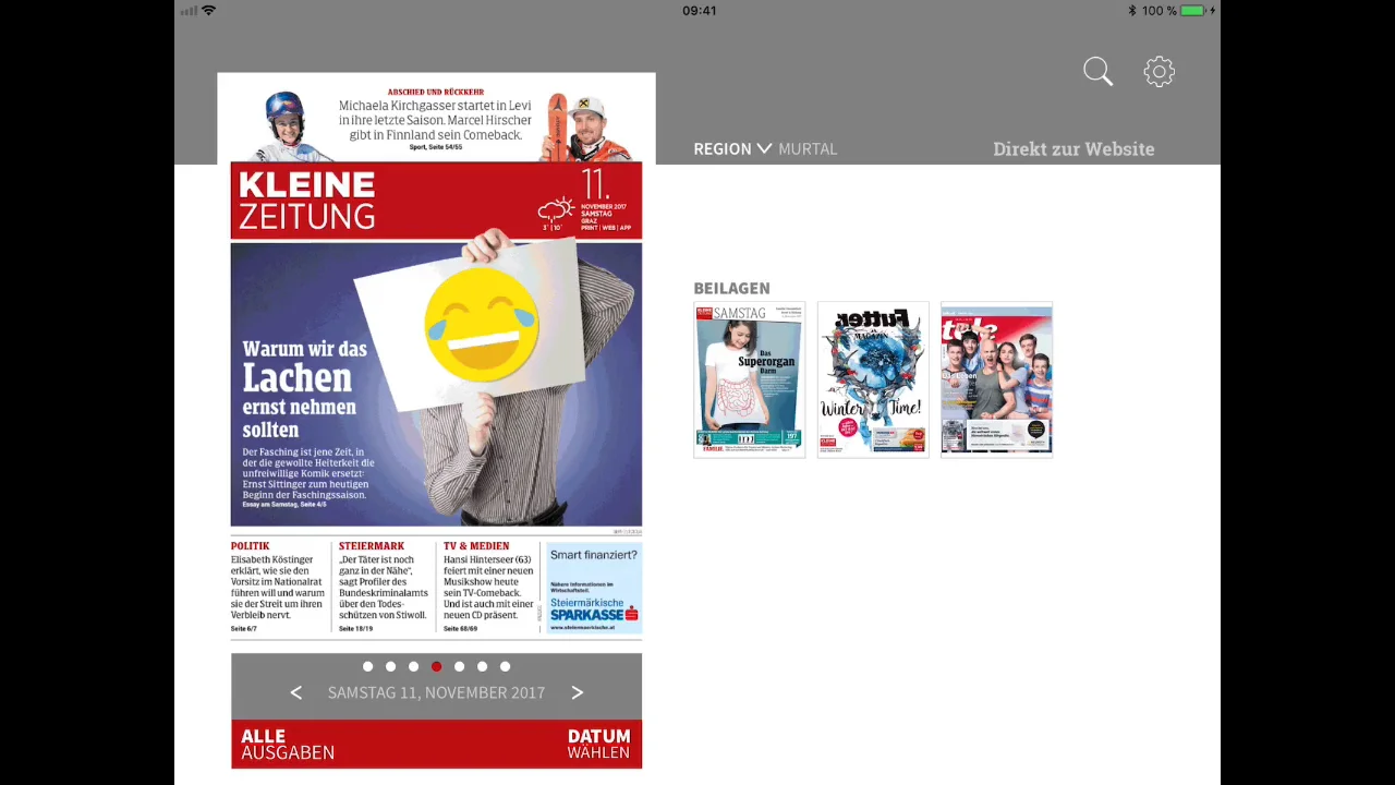 Kleine Zeitung ePaper (iPad) mit Heat Map Analytics on Vimeo