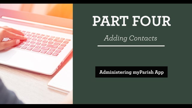 Part 4: Adding Contacts
