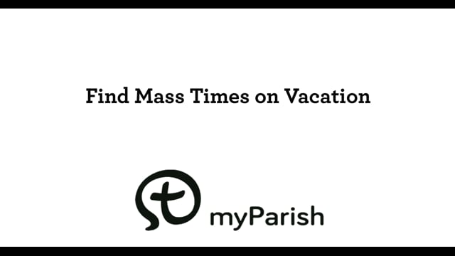 Find Mass Times On Vacation