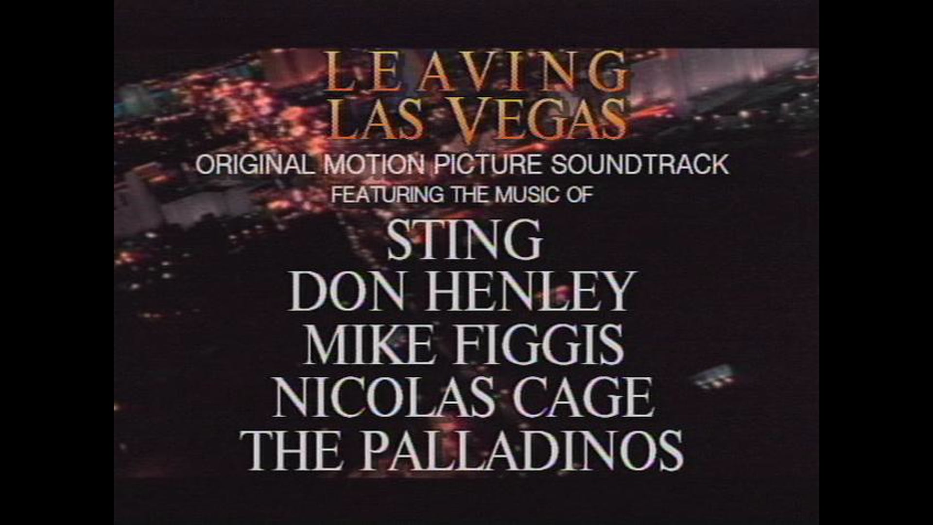 Leaving Las Vegas Soundtrack Commercial