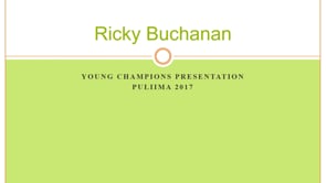 Ricky Buchanan - Gumbaygnirr Young Champion 2017