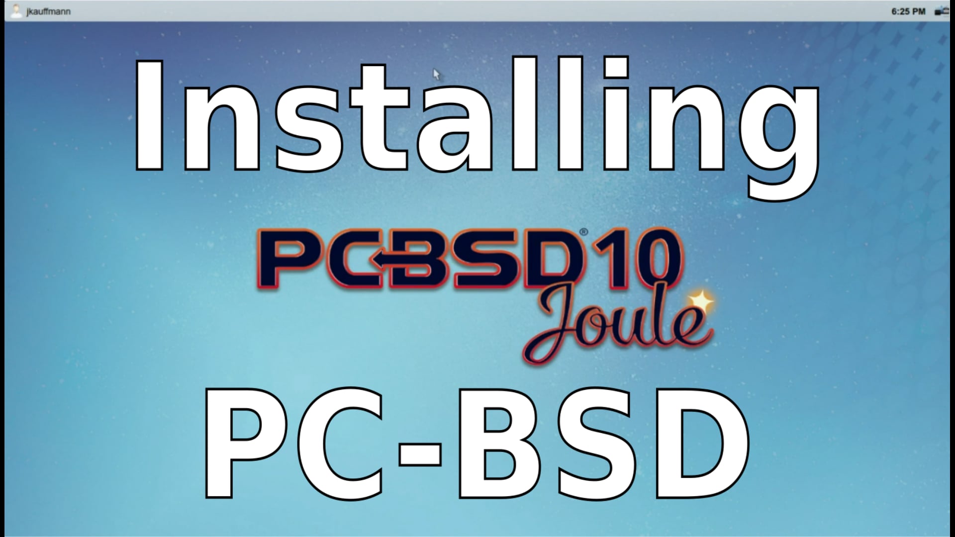 Installing PC-BSD 10.1 "Joule"