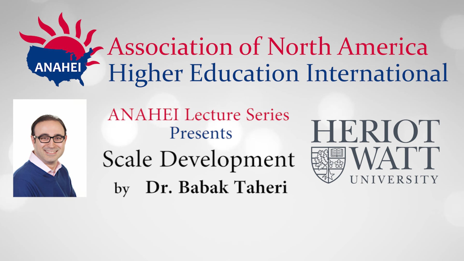 ANAHEI Lecture Series: Dr. Babak Taheri