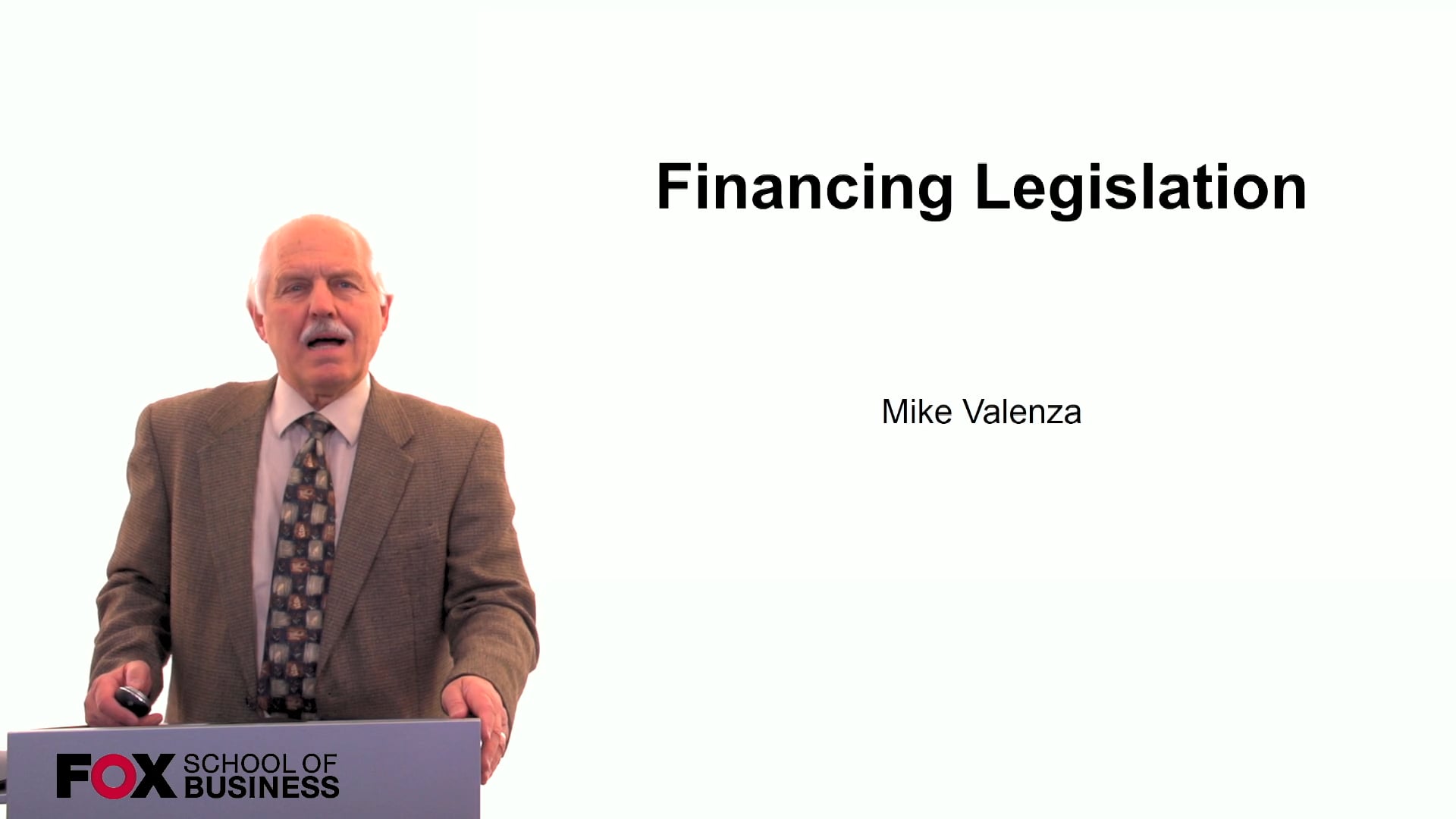 Financing Legislation