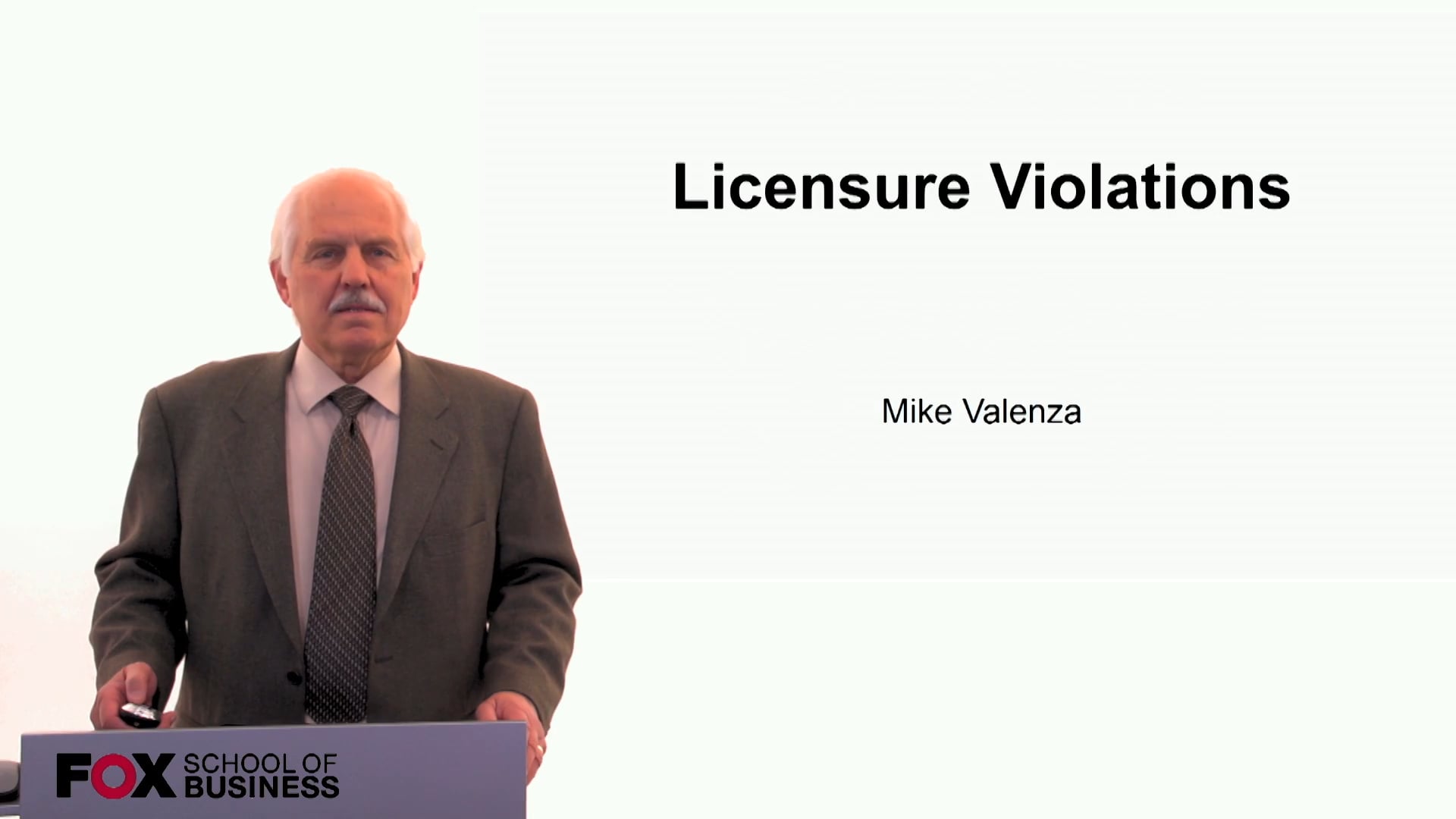 Licensure Violations