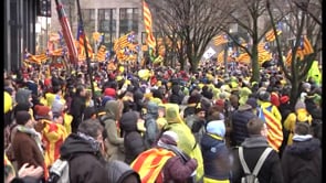 Un centenar d'escalencs a Brussel·les