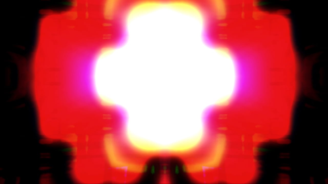 glowing mirror splodge