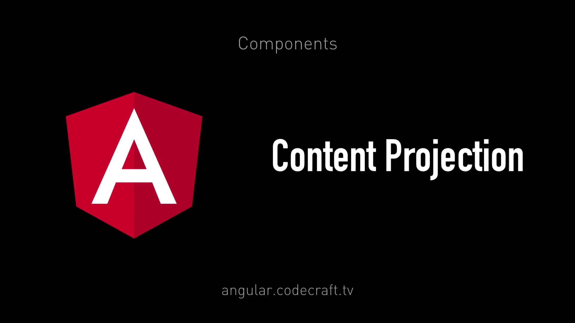 Angular / Components / Content Projection on Vimeo