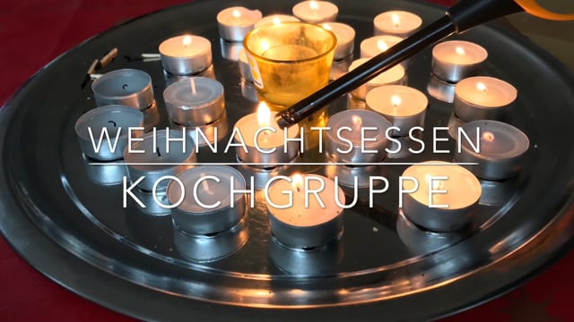 Kochgruppe mit Weihnachtsmenu