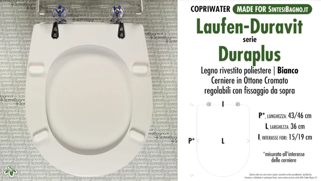 SOSTITUZIONE copriwater DURAPLUS DURAVIT. Modelli originali, dedicati,  adattabili e compatibili. Prezzi e offerte per risparmiare acquistando  online. - Dettaglio Notizia 