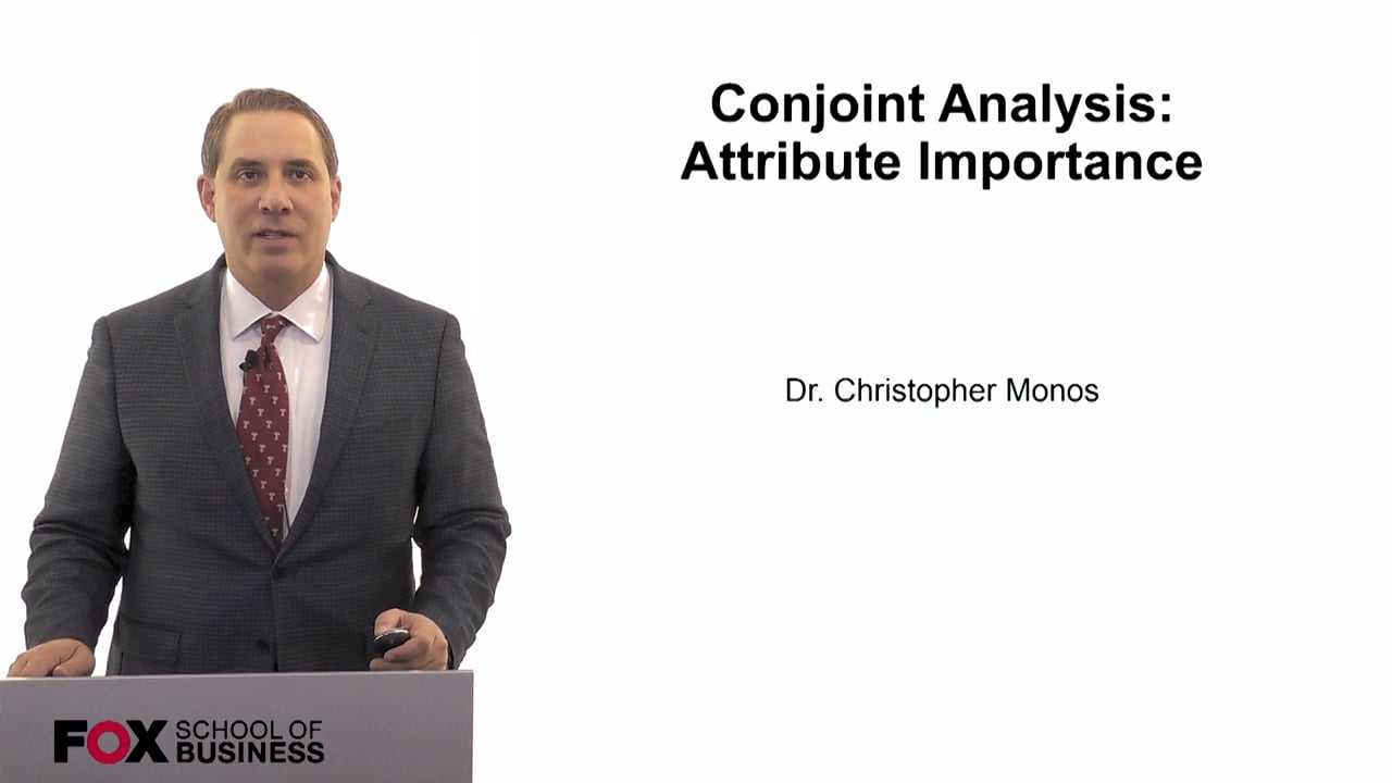 Conjoint Analysis- Attribute Importance