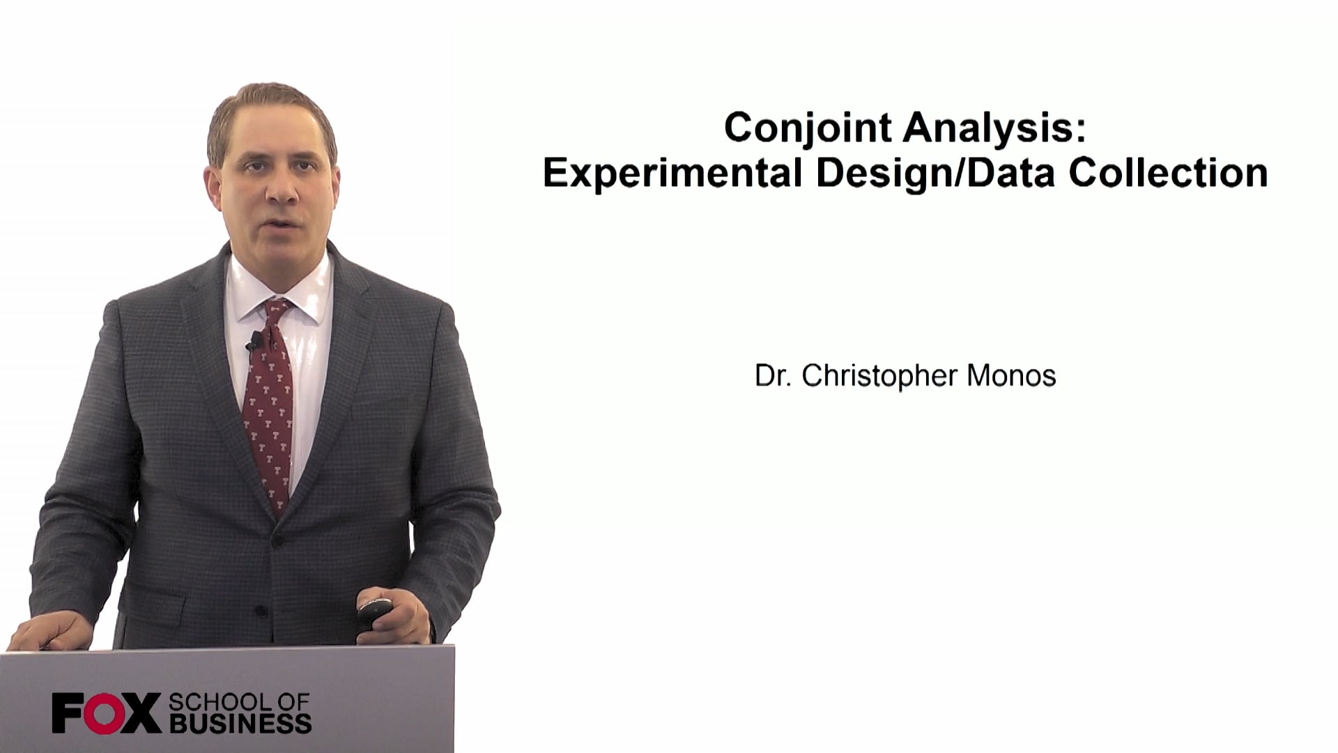 Conjoint Analysis: Experimental Design/Data Collection