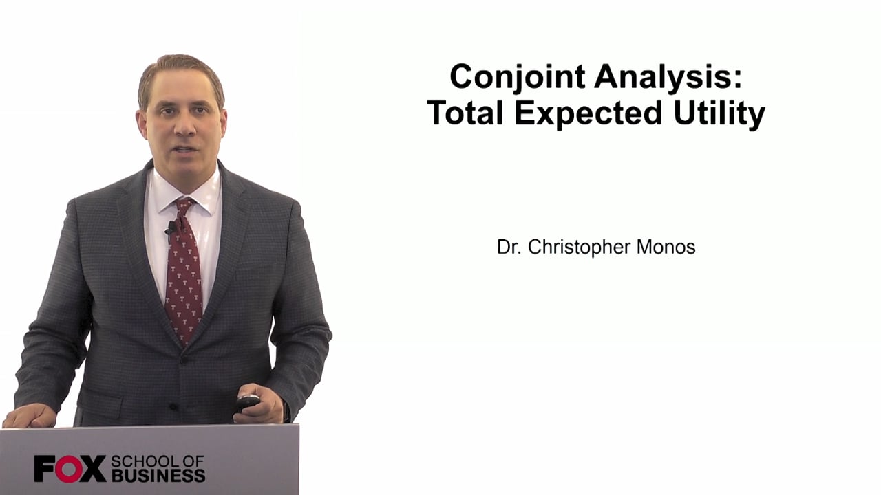 Conjoint Analysis- Total Expected Utility