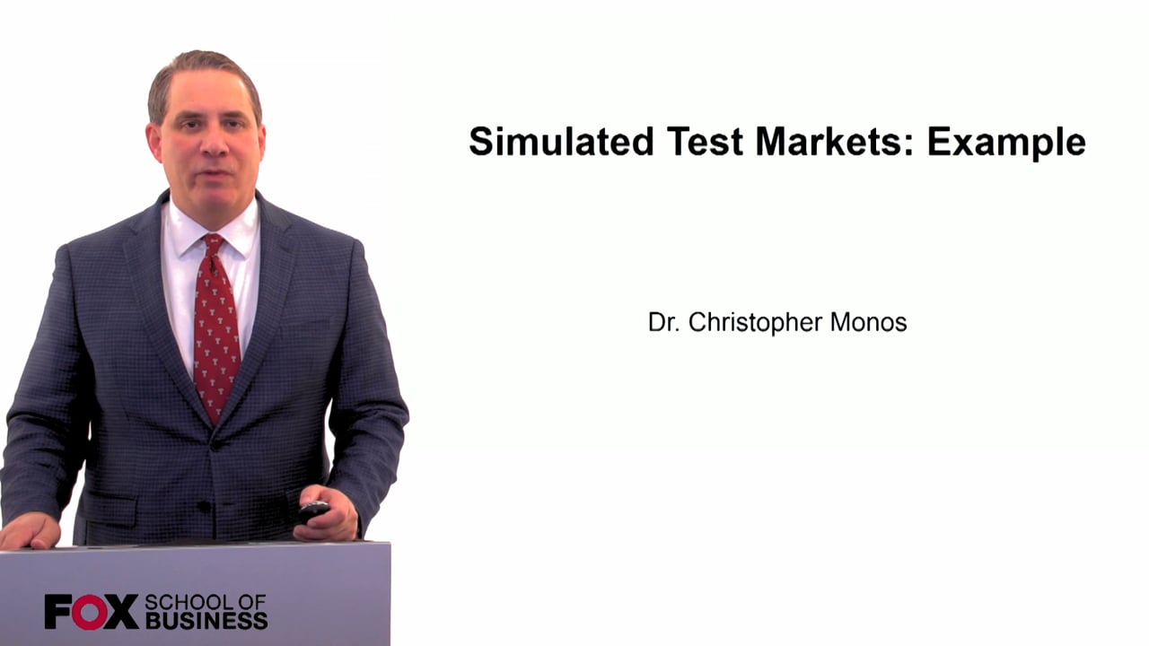 Simulated Test Market – Example