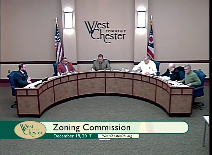 West Chester Township Zoning Commission meeting of December 18, 2017 on