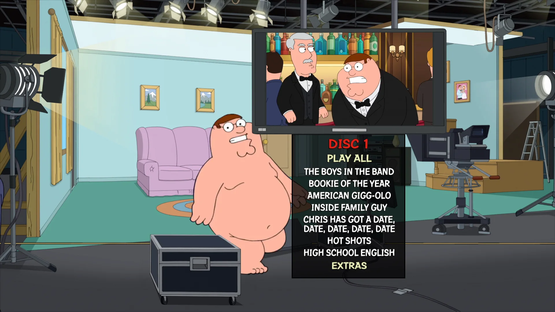 Family Guy Season 15 DVD Menus