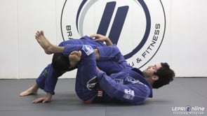Far Side Omoplata to Collar Choke when an Opponent Defends by Rolling