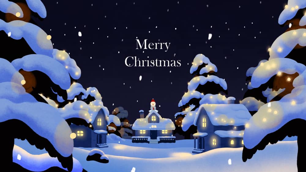 Merry Christmas Animation By Lee Jonghoon Bgm Mama Cass Elliot New World Coming Vcrworks Christmas Illustration Merry Christmas Christmas Gif