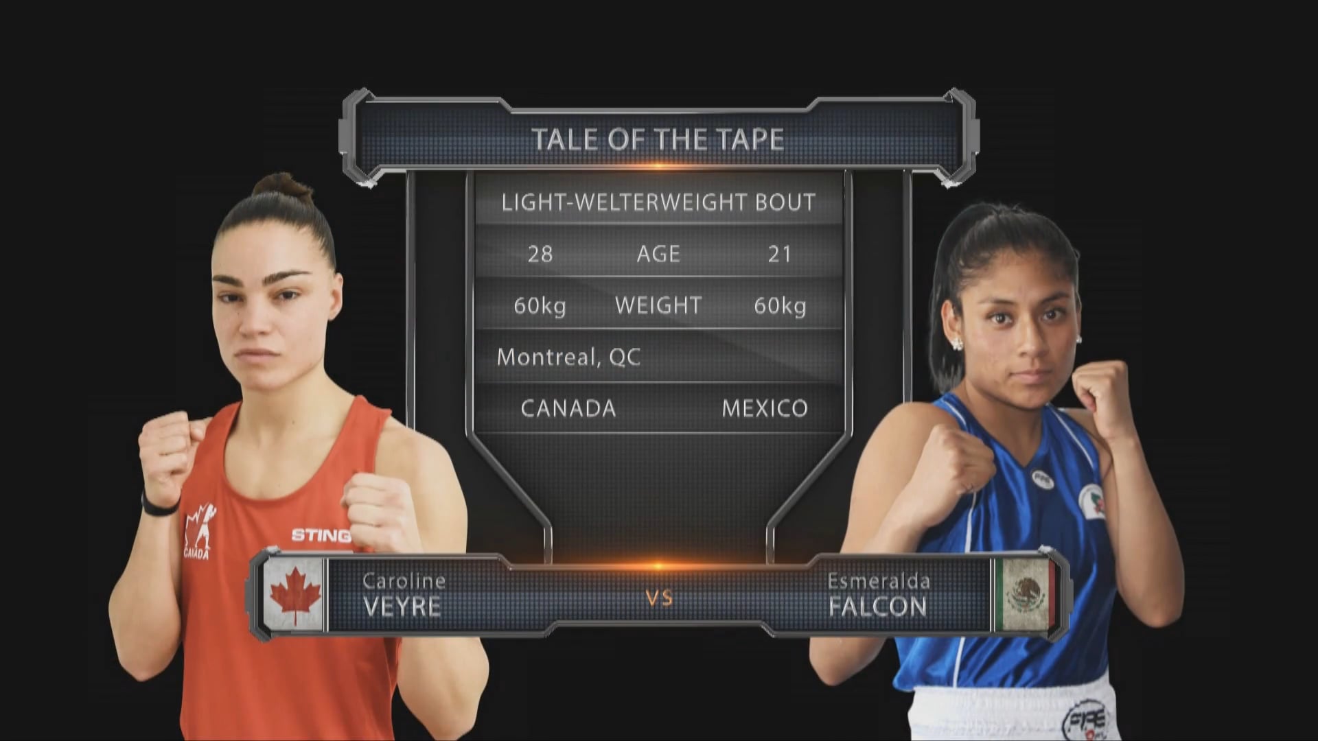 Caroline Veyre (CAN) vs Esmeralda Falcon (MEX)