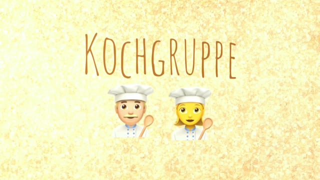 Kochgruppe mit Rucolasalat Labskaus Schokopudding