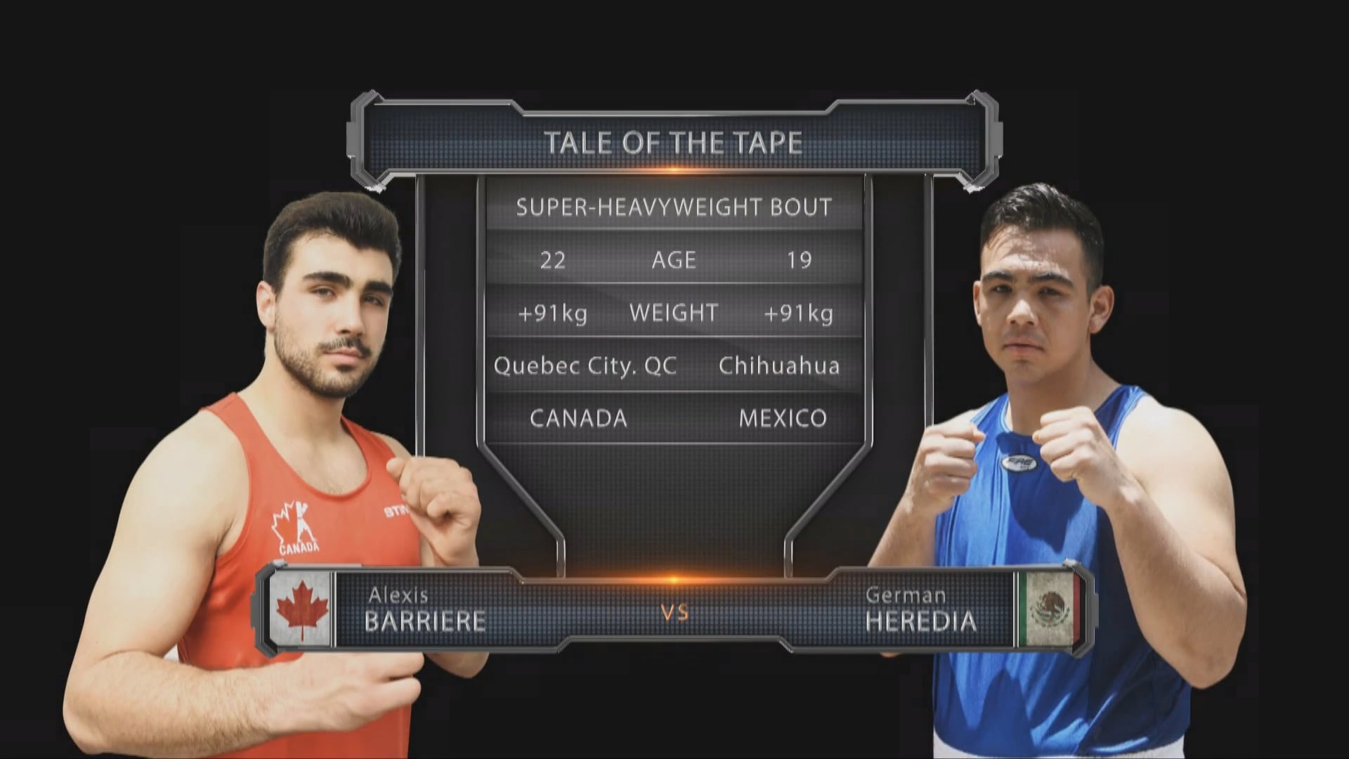 Alexis Barriere (CAN) vs German Heredia (MEX)