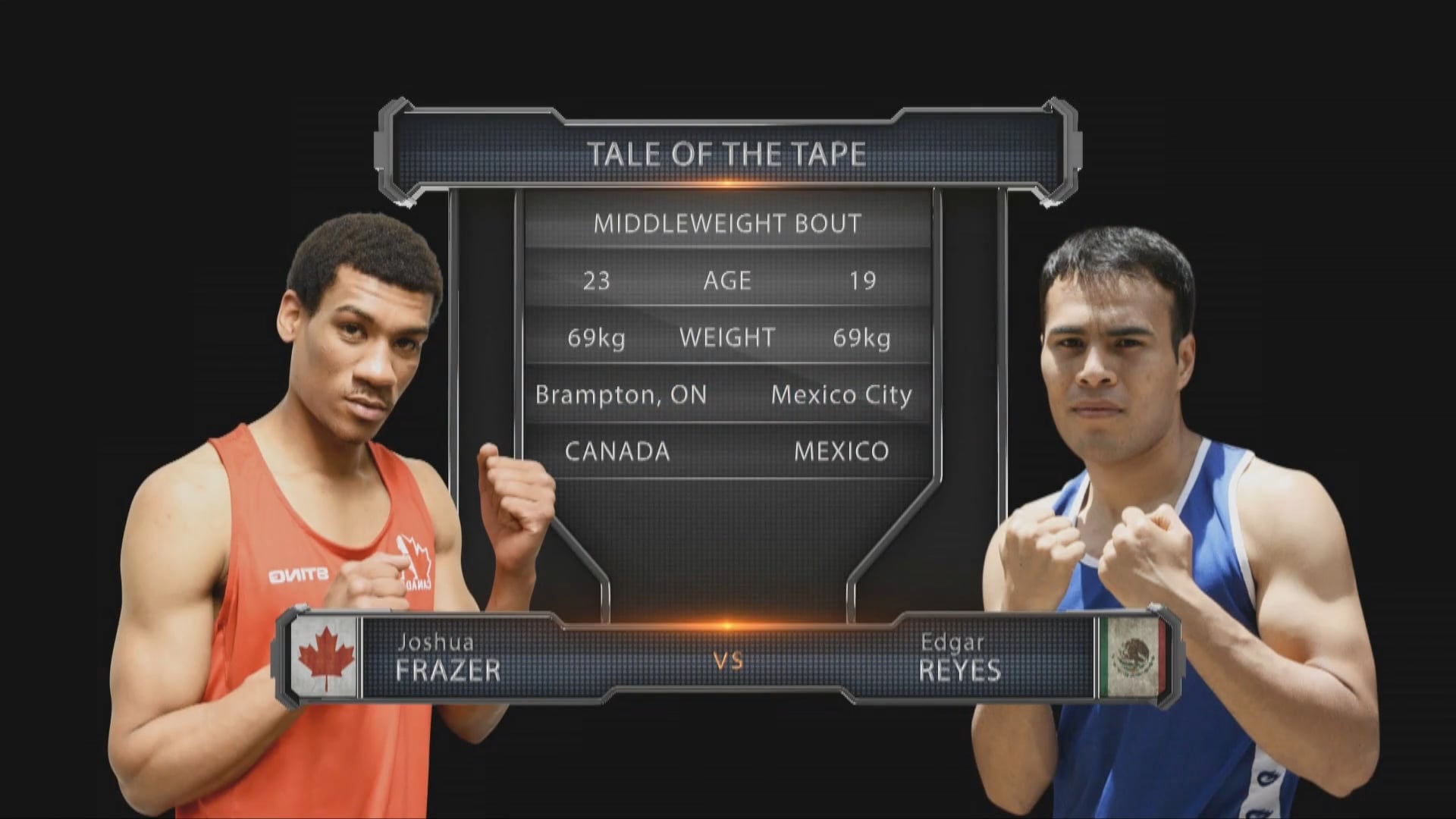 Joshua Frazer (CAN) vs Edgar Reyes (MEX)