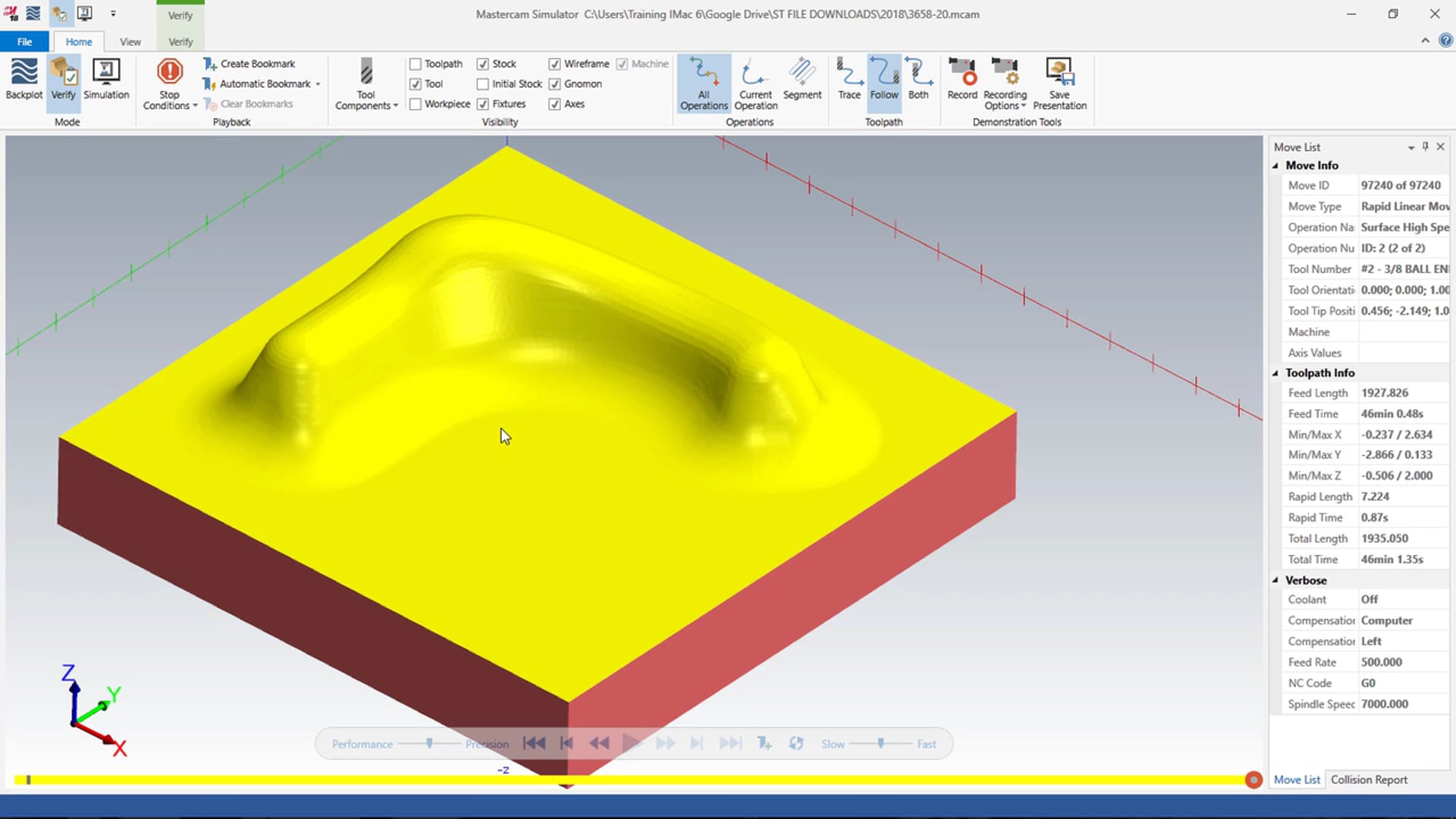 Toolpath Fillet Feature
