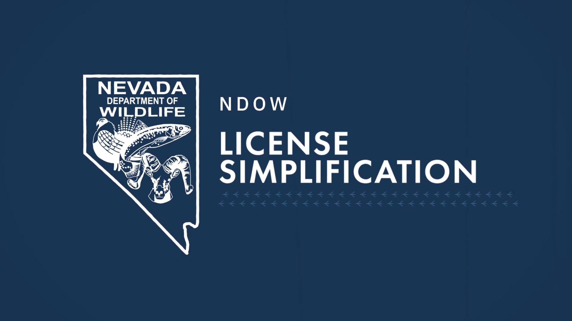 NDOW License Simplification Video on Vimeo