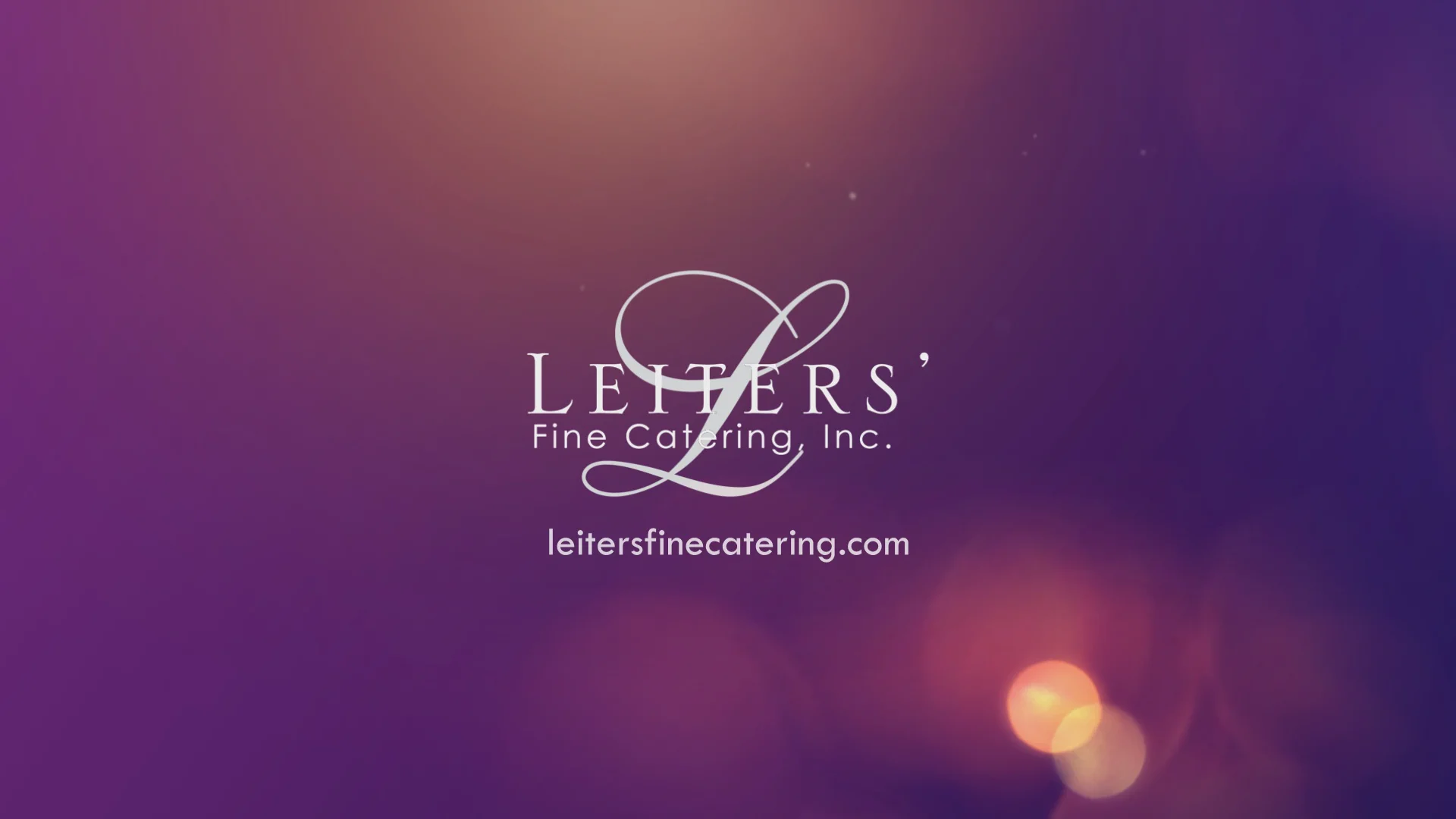 Leiters Fine Catering // Promo Clip on Vimeo