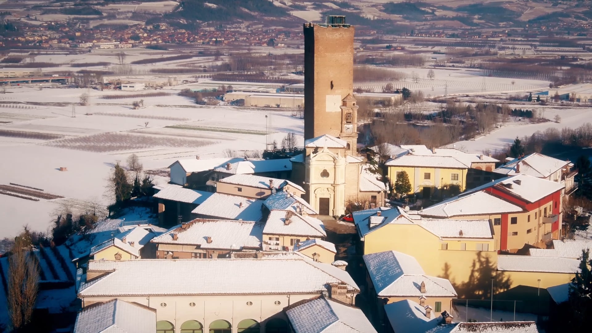 Barbaresco sotto la neve